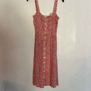 Capulet Floral Red Dress xs